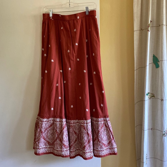 Garnet Hill Dresses & Skirts - Festive Maxi Skirt in Organic Cotton